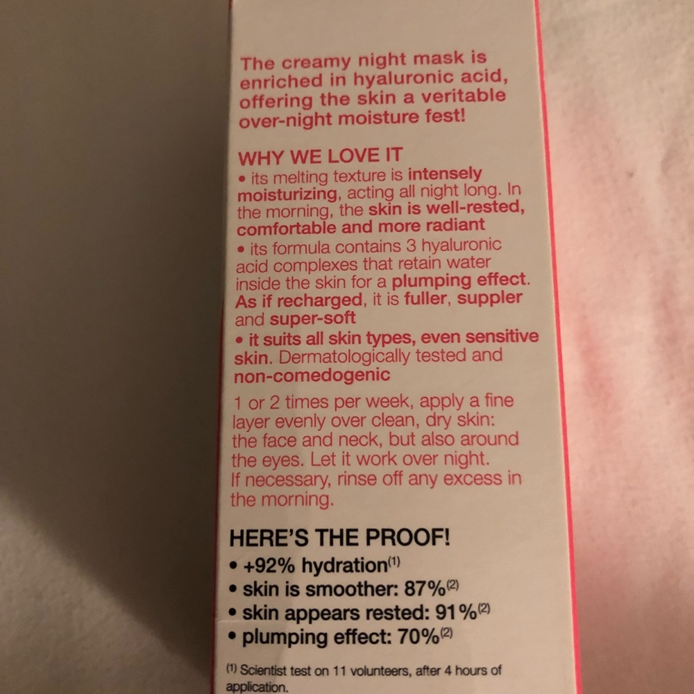 Sephora creamy night mask, moisturizing & plumping